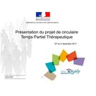 MACP - Présentation du projet de circulaire Temps Partiel Thérapeutique