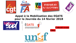 Collectif Avenir Educs - Appel à la mobilisation des EGATS pour la journée du 14 février 2018