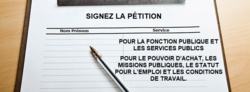 Signez la pétition pour la Fonction Publique et les services publics
