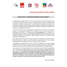 CommuniquÃ© unitaire - Public/privÃ©: Continuer ensemble pour gagner