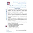 CommuniquÃ© FA-FP - La FA-FP ne participera pas au CCFP du 20 Janvier 2020 - ValidÃ©