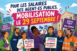 Pour les salaires des agent⋅es publics, mobilisation le 29 septembre !