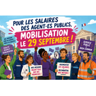 Pour les salaires des agent⋅es publics, mobilisation le 29 septembre !