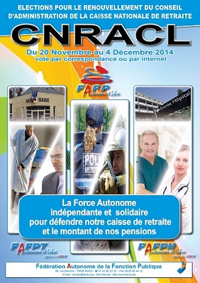 Affiche élections CNRACL 2014